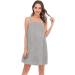 Veseacky Women's Bath Towel with Pocket & Adjustable Bathrobe - Gray XL (S-3XL) | Shop Now for International Shipping! - Buy Online on GoSupps.com
