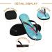 Mnsruu Paris Eiffel Tower Flip Flops | Multi-Colored Men & Women Sandals | Comfortable Home Slippers for Hotel Spa & Travel - Buy Online on GoSupps.com