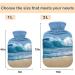 NAANLE Sea Wave Bead Hot Water Bottle 2L - Transparent Cover for Bed Hand & Feet Pain Relief | Heat & Cold Therapy - Buy Online on GoSupps.com