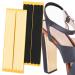 12 Count Shoe Strappy Strips for Heels High Heel Thin Cushion Inserts Grips Foot Protectors for Women Shoes Sandals Black and Beige 3.78 x 0.24 Inches