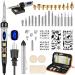 Pyrography Pen Kit 43Pcs, Soldering Iron Kit, Wood Burning Kit 80W with Adjustable Temperature 200450, DIY Tool Set for Embossing/Carving/Soldering/Pyrography