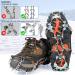 20-Spikes Traction Cleats for Ice and Snow - Ideal for Walking, Jogging, Climbing, Fishing, Hiking - Large Size - Buy Online on GoSupps.com
