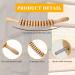 Wooden Fascia Roll & Massage Roller with Handle | Anti-Cellulite Device for Muscle Relaxation & Gua Sha | Beech Wood Body Shaping Tool - Buy Online on GoSupps.com