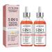 5 In 1 Facial Serum 30% Vitamin C Face Serum Anti Aging Reduces Wrinkles Hydrating Collagen Facial Serum with Niacinamide Hyaluronic Acid Vitamin E 1.05 Fl.oz 2PCS
