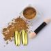 Black Mirror Powder Metallic Chrome Powder Set - Gold & Black Nail Art Glitter Pigment Dust with Sponge Applicators - Buy Online on GoSupps.com