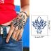 CUTELIILI Aztec & Viking Style Temporary Tattoos for Men - 10 Sheets Blue Fake Tattoo for Hands & Forearms - Realistic Design - A-2 - Buy Online on GoSupps.com
