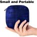Menstrual Pad Bag with Zipper | Ladies Napkin Pouch & Tampons Collection Bag for Women & Girls - Blue Background - Buy Online on GoSupps.com
