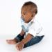 BooginHead Pacifier Clip & Natural Wood Baby Teether - Blue Feather | Eco-Friendly Infant Teething Toy - Buy Online on GoSupps.com