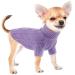 Rolling collar dog sweater Small dogs winter cat sweater pet coat knitting rooms braid pattern warm soft puppy sweater for chihuahua bulldog dachshund mops yorkie purple XL XL purple