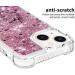 Buy Tivenfezk Nadoli Glitzer Treisand Shell for iPhone 15 Plus - Shockproof Silicone TPU Bumper Case in Ros Gold | Liquid Quicksand Design - International Shipping Available - Buy Online on GoSupps.com