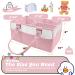 Veoiramc Large Baby Diaper Caddy Organizer - Portable Felt Changing Table Caddy for Boys and Girls in Pink - Buy Online on GoSupps.com