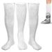 3 Pack - 19" Replacement Sock Liner for Short Aircast Compression Walking Boot Ankle Walker Brace - Breathable Orthopedics Socks for Cast Boot - Walking Boot Socks Women Men One Size Fits Most