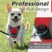 Eagloo Small Dog Harness - Adjustable Anti-Train Harness for Walking & Jogging Red XS (1 Pack) with Reflex Strips & Control - Buy Online on GoSupps.com