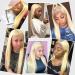 613 Blonde Brazilian Straight Human Hair Bundles with Closure - 18/22/22 + 14 Inch - Remy Hair Extensions - Can Be Dyed - Buy Online on GoSupps.com