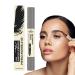 Eyebrow Cream Pen Smudge-proof Double Head Makeup Eyebrow Pen Eyebrow Makeup Pen Waterproof Eyebrow Care Pen for Home Dating Travel Hotel Dark Grey Colour
