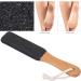 2-Piece Foot File Callus Remover Set with Wooden Handle - Professional Pedicure Scrubber for Dead Skin Removal - Buy Online on GoSupps.com