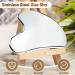 Flagest Stainless Steel Gua Sha Tool - Face Massage Stone for Swelling Reduction & Slimming | Perfect Heart-Shaped Gift (Silver) - Buy Online on GoSupps.com