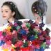 Mini Hair Claw Clips for Girls and Women  66 pcs Flower Pattern Hair Claw Clips Resin Flower Hair Accessories Barrettes (Assorted Colors Small Barrettes)