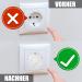 25 Child Safety Socket Protectors - Transparent Baby Lock for Electrical Outlets - Socket Fuse Protection - Buy Online on GoSupps.com