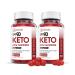 (2 Pack) Go 90 Keto ACV Gummies Extreme Formula 2000MG with Pomegranate Juice Beet Root B12 120 Gummys