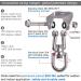 BeneLabel Stainless Steel Heavy Duty Swing Hanger  Swing Hook  Swing Hardware Kit  Yoga Hammock Chair Sandbag Swing Sets  1000 LB Capacity 360 Swivel - Buy Online on GoSupps.com