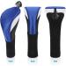 Lybile Golf Club Head Covers Set - 4Pcs Long Neck Mesh Headcovers with Interchangeable No. Tags in Blue - Buy Online on GoSupps.com