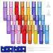 HPAMBA 10ML essential oils roller bottles roller bottles glass roll-on bottles Rollerbar Roller bottles with stainless steel roller balls for essential oil aromatherapy mixture perfume massage 21 pieces