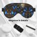 Blue Butterflies Print Double-Sided Eye Mask | Soft Light Blocking Sleep Aid for Enhanced Sleep Quality - Buy Online on GoSupps.com