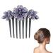 Hair Side Combs - Wedding Hair Comb - Crystal Bride Wedding Hair Comb-Purple Rhinestone Side Combs-Flexible Decorative Hair Combs-Wedding Daily Gift-Bridal Side Combs for Women and Girls