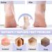 Migliore Moisturising Cotton Gel Heel Socks - 2 Pairs for Cracked Heels, Dry Feet - Natural Jojoba, Olive, Vitamin - Open Toe Design - Women Men - Pastel Pink - Buy Online on GoSupps.com