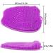 Simuer Foot Scrubber Cleaner Massager - Silicone Exfoliating Bath Mat for Dead Skin - Non-Slip with Suction Cups | Improves Foot Circulation & Reduces Pain - Purple - Buy Online on GoSupps.com