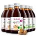 Organic ginger juice 6 Pack (6x250ml) - organic pure ginger direct juice - cold -pressed ginger mother juice - without dyes without sugar without GMO without preservatives vegan vegetarian berriespolska ginger 250 ml (6 Pack)