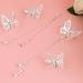 3D Moving Butterfly Hair Clips - Elegant Silver Tassel Hairpins for Women and Girls (12 pcs) - Buy Online on GoSupps.com
