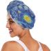 Glowing Moon & Starry Oil Painting Dry Hair Cap Set | Quick Drying Towel & Button Headband | Super Absorbent & Soft - Buy Online on GoSupps.com