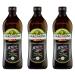 Farchioni Farchioni Olio Set of 3 bottles of 100% Italian extra virgin olive oil with Italian olives 1 liter