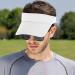 NTLWKR Sun Visor Hat Outdoor Sports Cap - Adjustable Velcro - Unisex - Black/White/Khaki - Buy Online on GoSupps.com