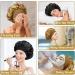Satin Silk Bonnet Set for Curly Hair - 2pcs Black Gold Sleep Caps for Women - Buy Online on GoSupps.com