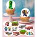 Pre-Cut Minecraft 1A Edible Stand up Wafer Paper Cupcake Toppers Cake Decorations Birthday Party (12) - Buy Online on GoSupps.com