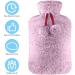 Vicloon Hot Water Bottle 2L Hot Water Bag with Cover Soft Fluff Baby Hot Water Bottle Provide Warmth and Comfort for Neck Waist Gift for Birthday Christmas Father's&Mother's Day(Wine Red) - Buy Online on GoSupps.com
