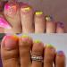 Neon Press on Toenails - Short Square Glue-On Gradient Rainbow French Tips | Summer Beach Fake Toenails for Women - Buy Online on GoSupps.com