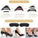 Toe Filler Inserts | Reusable Sponge Shoe Filler for Men & Women - Adjustable Toe Plug for Oversized Shoes Flats Sneakers & Heels (Black - Buy Online on GoSupps.com