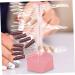 POPETPOP nail tips display stand nail art stands nail stands for nail art nail practice display stand nail tips display holder nail display stand holder spiral Acrylic bracket 6.2x6.2cm Pink - Buy Online on GoSupps.com