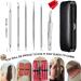 Antonki Blackhead Remover Tools Blackhead Extractor 6 Pack Pimple Popper Tool Kit for Blackhead Whitehead Acne Zit Comdone Pores Fat Granules Blemishs on Nose Face - with Organized Case - Buy Online on GoSupps.com
