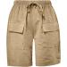 Shop Haiorziyou Ladies' Sport Shorts - Elastic Waistband Running & Jogging Pants Monochrome Wide Leg XL Khaki - Buy Online on GoSupps.com