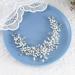Handcess Pearl & Crystal Head Bars | Elegant Wedding Headdress for Brides & Bridesmaids | Rhinestone Hair Accessories in Silver - Buy Online on GoSupps.com