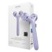 Geske |SmartAppGuided Sonic Facial & Body Roller |4 in 1 |Dermaroller |Device for face and body |Dermaroll |Professional facial scooter |Purple and face purple fits and defines purple