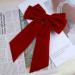 Aneneiceera Suede Bow Hair Clip Red Bowknot Velvet Hair Barrette Clip Fench Satin Head Clip Winter Thick Hair Clip Long Bow Tail Headpieces Decorative Hair Accessories for Women and Girls (Red) - Buy Online on GoSupps.com