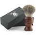 Handmade Pure Badger Hair Shaving Brush - 100% Real Wood Base for Wet Shaving & Safety Razors - Buy Online on GoSupps.com