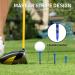 100 Pack 3-1/4 Inch Unbreakable Plastic Golf Tees - Low Friction & Resistance (Stripe) - Buy Online on GoSupps.com