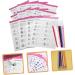 1 Set manicure exercise book nail art nail art drawing stencil nail art manicure tool nail kits nail art practice templates for beginner painted wooden eyeliner brush - Buy Online on GoSupps.com